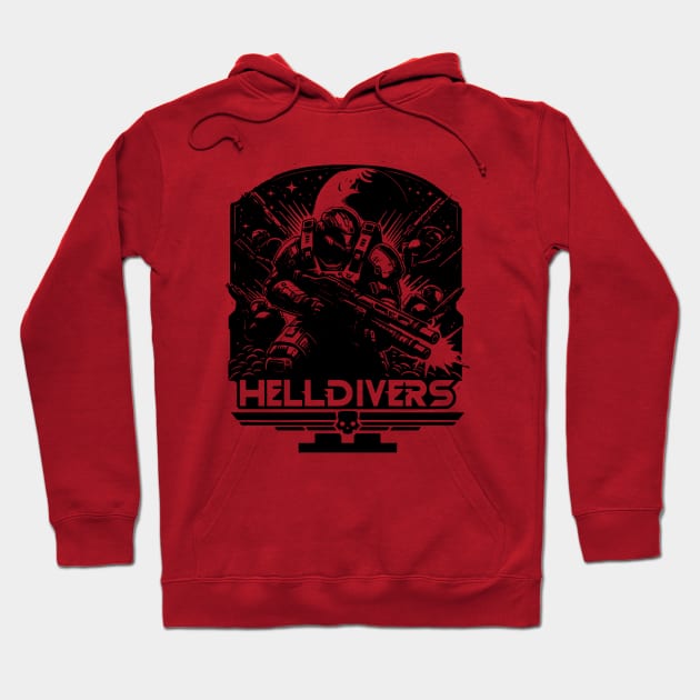 HELLDIVERS GO IN! Hoodie by Lolane